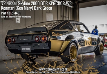 Dark Green Paint 60ml - #73 Nissan Skyline 2000 GT-R KPGC110 ZP-1407